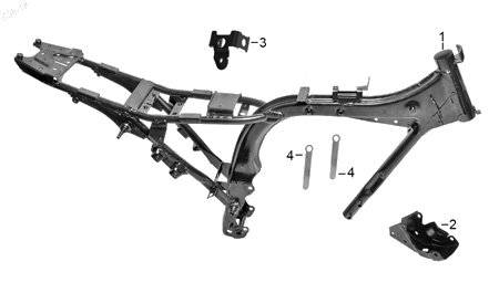 Diagrama Cuadro para moto Italika 125FL GPS 2027 — refacciones compatibles