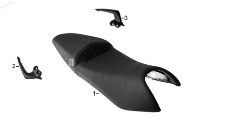 Diagrama Asientos y Parrillas para moto Italika 150SZ 2016 — refacciones compatibles