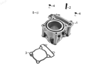 Diagrama Cilindro para moto Benelli 180S 2023 — refacciones compatibles