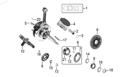 Diagrama Cigüeñal — Tuerca M14X1 para moto Benelli 180S TNT 25N 2023-2026