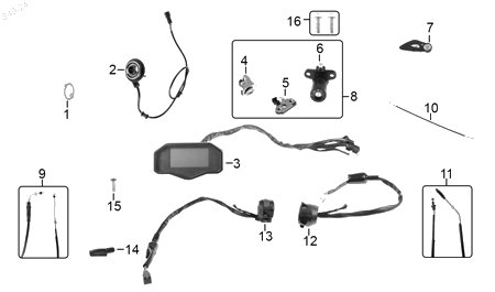 Diagrama Controles y mandos — Cerradura Asiento para moto Benelli 180S 2023-2026