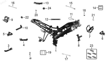 Diagrama Cuadro — Tapon Cuadro para moto Benelli 180S TNT 150I TNT 25N 2023-2026