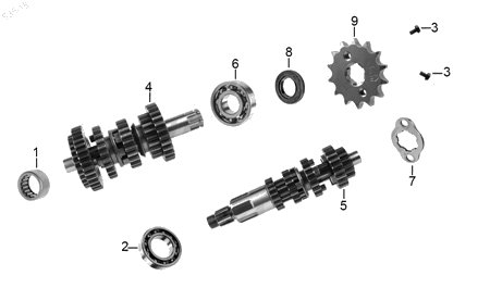 Diagrama Transmisión Italika 200Z 2019