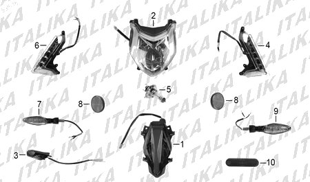 Diagrama Luces Italika 200Z 2019