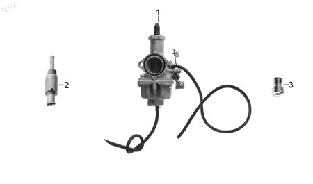 Diagrama Carburador para moto Italika 150SZ 2016 — refacciones compatibles
