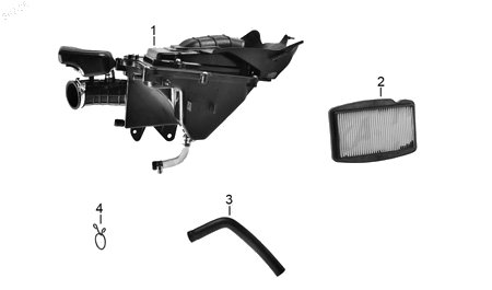 Diagrama Filtro de Aire y Sistema de Enfriamiento Italika 250Z 2023