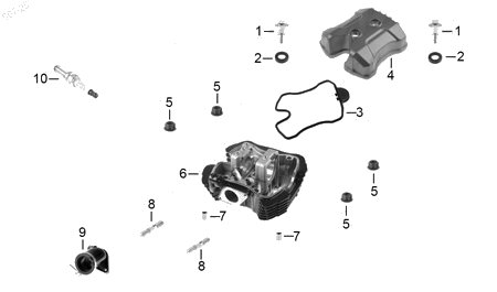 Diagrama Cabeza de Cilindro Italika 280Z GPS 2026