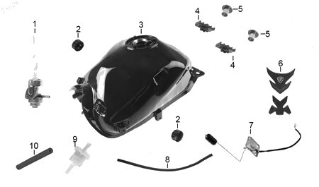 Diagrama Tanque de Combustible Italika 280Z GPS 2026