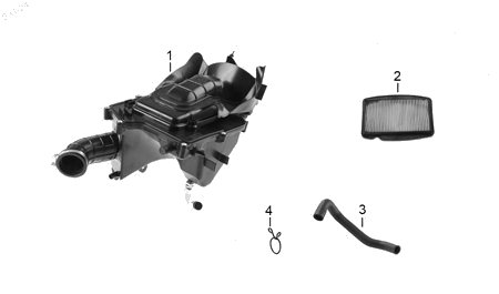 Diagrama Filtro de Aire y Sistema de Enfriamiento Italika 280Z GPS 2026