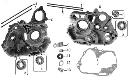 Diagrama Cárter Italika AR110 2015