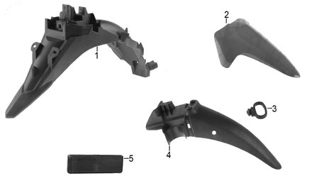 Diagrama Salpicaderas Italika AT110 2021