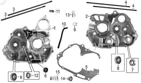 Diagrama Cárter Italika AT110LT 2022