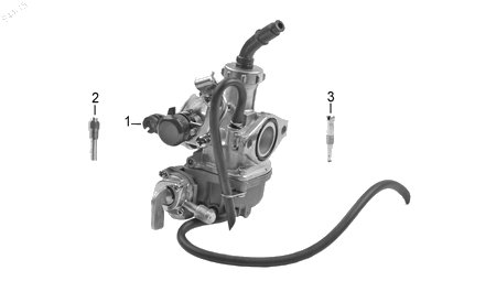 Diagrama Carburador Italika AT110RT CON LED 2015