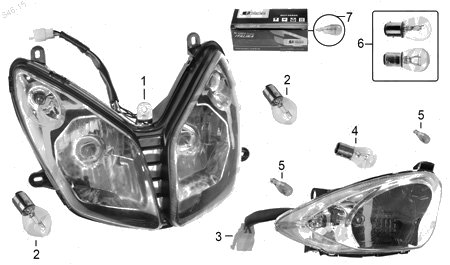 Diagrama Luces Italika AT110SPORT 2015