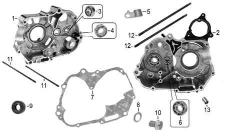 Diagrama Cárter Italika AT125RT 2021