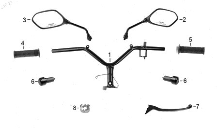 Diagrama Manubrio Italika AT125 2017