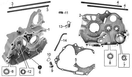 Diagrama Cárter Italika AT125 2026
