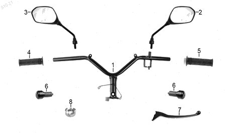 Diagrama Manubrio Italika AT125RT 2021