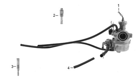 Diagrama Carburador Italika AT130RT 2026