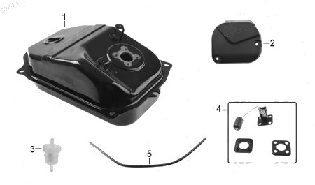 Diagrama Tanque de Combustible Italika AT130RT 2026