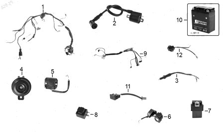Diagrama Eléctrico Italika AT130RT 2026