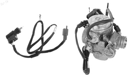 Diagrama Carburador Italika ATV150 CON REVERSA 2019