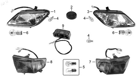 Diagrama Luces Italika ATV250 2017