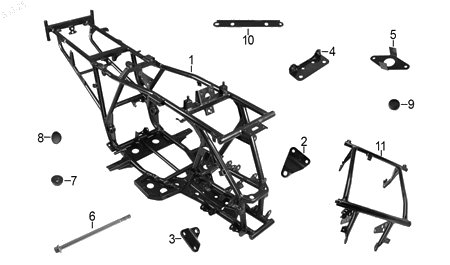 Diagrama Cuadro Italika ATV300 2026