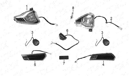 Diagrama Luces Italika ATV300 2026