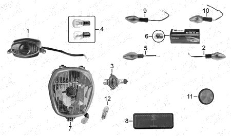 Diagrama Luces Italika BIT 150 2022