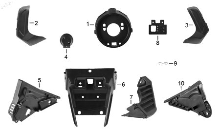 Diagrama Plásticos Italika BLACKBIRD 2023