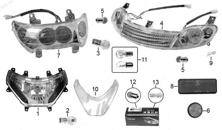 Diagrama Luces Italika CS125 LED 2015