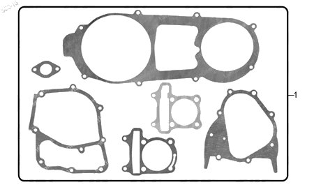 Diagrama Juntas para Motor Italika CS125 2016
