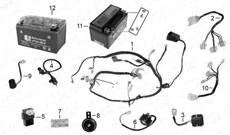 Diagrama Eléctrico Italika D125 2018