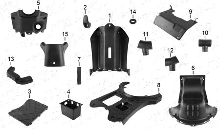 Diagrama Plásticos Italika D125 LT 2022