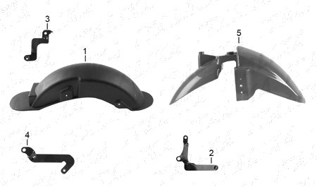 Diagrama Salpicaderas Italika D125 LT 2022