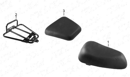 Diagrama Asientos y Parrillas Italika D125 LT 2022