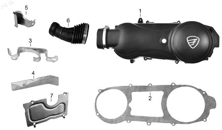 Diagrama Cubierta Izquierda Cárter Italika D150 2026
