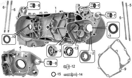 Diagrama Cárter Italika D150 2026