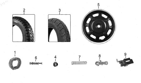 Diagrama Rueda Trasera Italika D150 2020