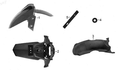 Diagrama Salpicaderas Italika D150 2026