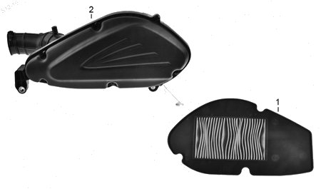 Diagrama Filtro de Aire y Sistema de Enfriamiento Italika D150 2026