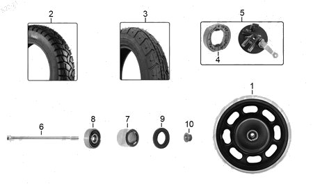 Diagrama Rueda Delantera Italika D150 2023