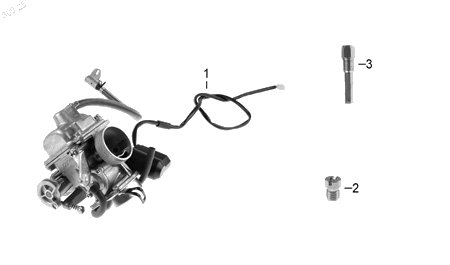 Diagrama Carburador para moto Italika D150 2027 — refacciones compatibles