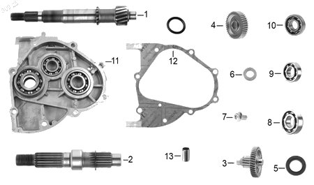 Diagrama Transmisión Italika VITALIA150 2021