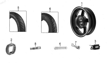 Diagrama Rueda Trasera Italika D150 2026
