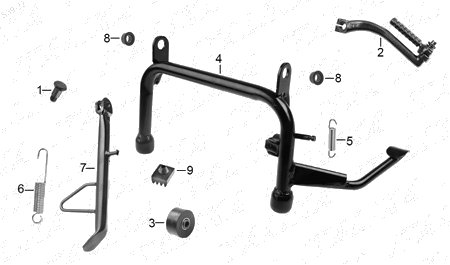 Diagrama Pedales y Posapiés Italika D150LT 2026