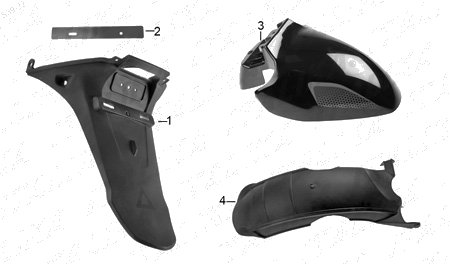 Diagrama Salpicaderas Italika D150LT 2026