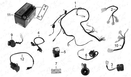 Diagrama Eléctrico Italika D150LT 2026