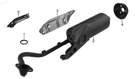 Diagrama Escape — Goma Cubierta para moto Hero DASH 125 2026-2027
